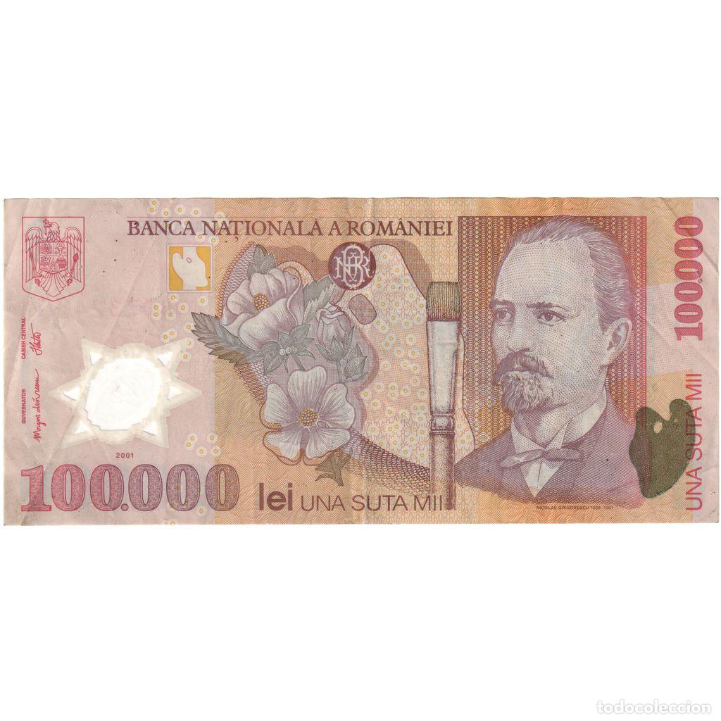Billetes extranjeros: [#1234832] Ruman&iacute;a, 100,000 Lei, MBC