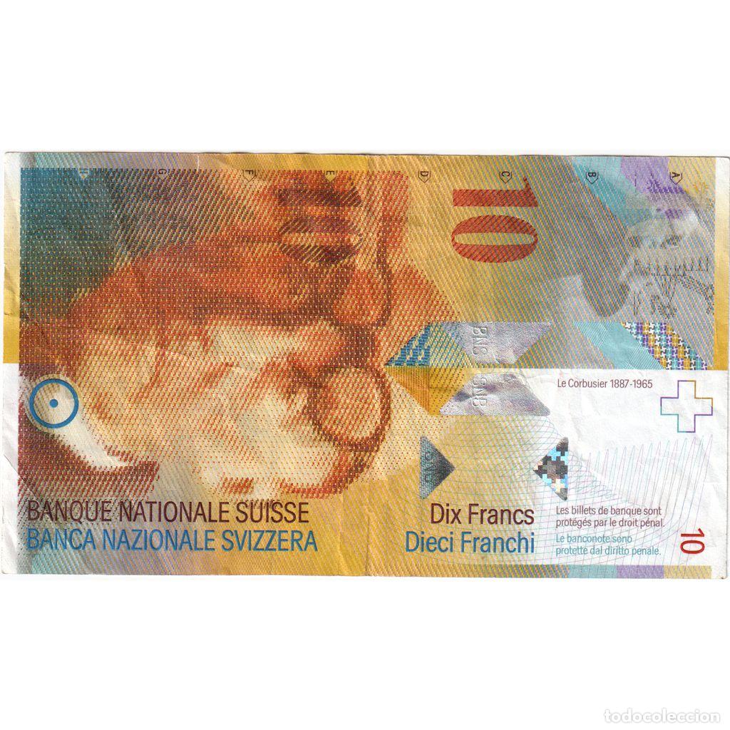 Billetes extranjeros: [#1234824] Suiza, 10 Francs, MBC