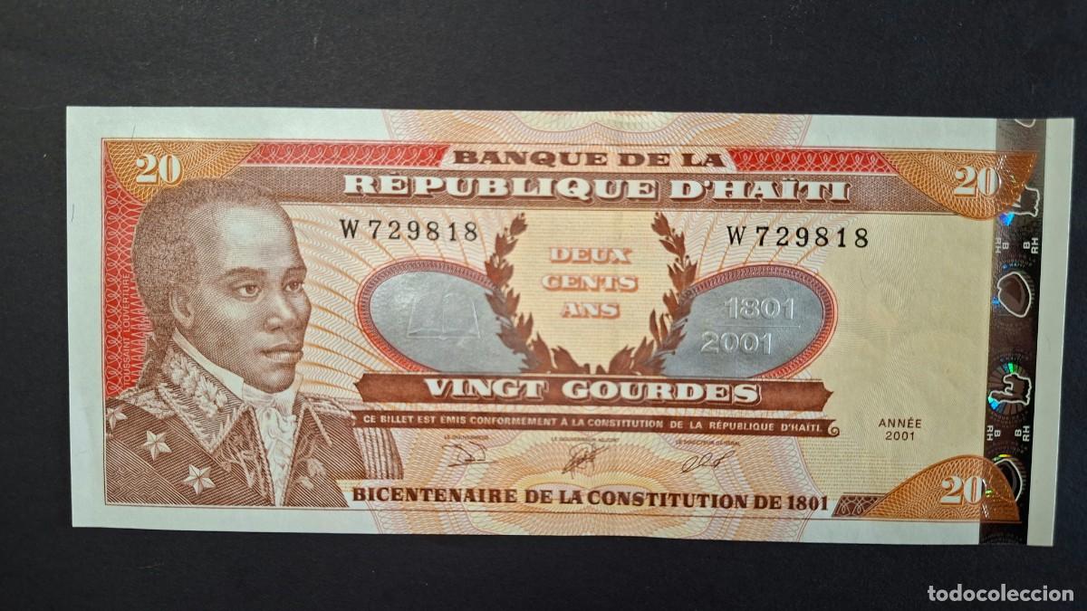 Billetes extranjeros: HAIT&Iacute; 20 GOURDES 2001 P-271Aa.1 SC