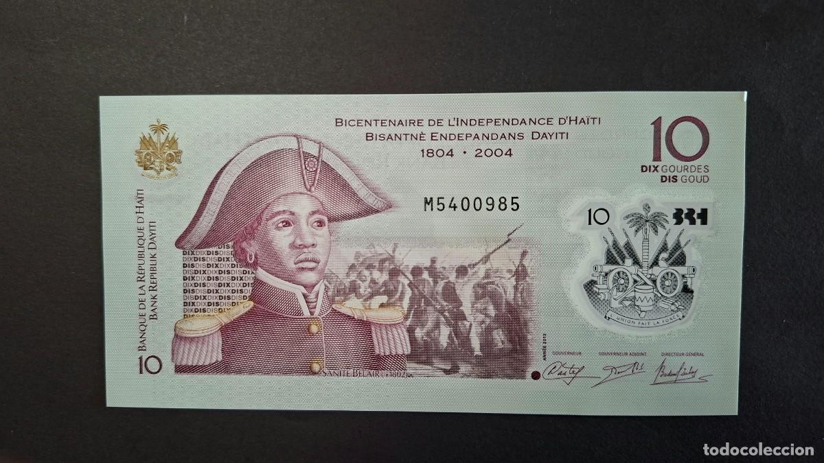 Billetes extranjeros: HAIT&Iacute; 10 GOURDES 20132 POL&Iacute;MERO P-279a SC