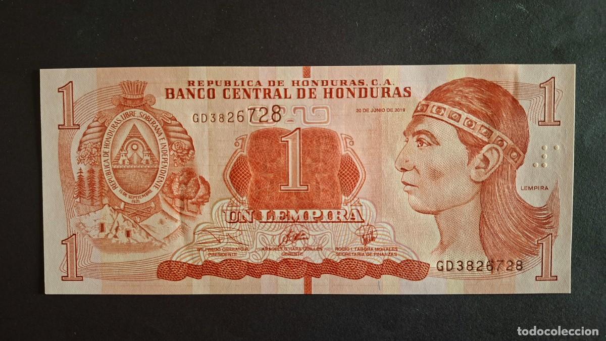 Billetes extranjeros: HONDURAS 1 LEMPIRA 2019 P-96d SC