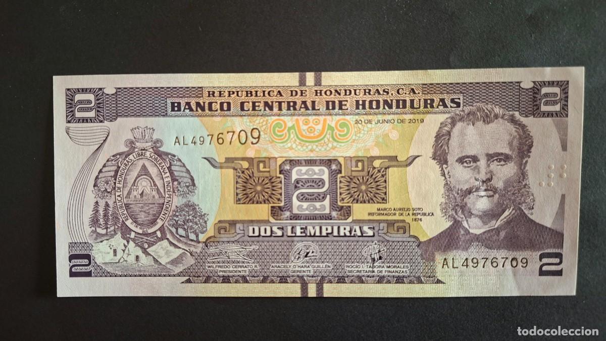 Billetes extranjeros: HONDURAS 2 LEMPIRAS 2019 P-97d SC