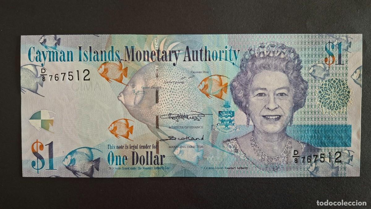 Billetes extranjeros: ISLAS CAYMAN CAIMAN 1 D&Oacute;LAR 2018 P-3e.3 SC