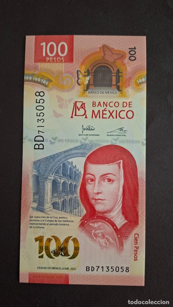 Billetes extranjeros: M&Eacute;XICO 100 PESOS 2021 POL&Iacute;MERO P-134c.5 SC