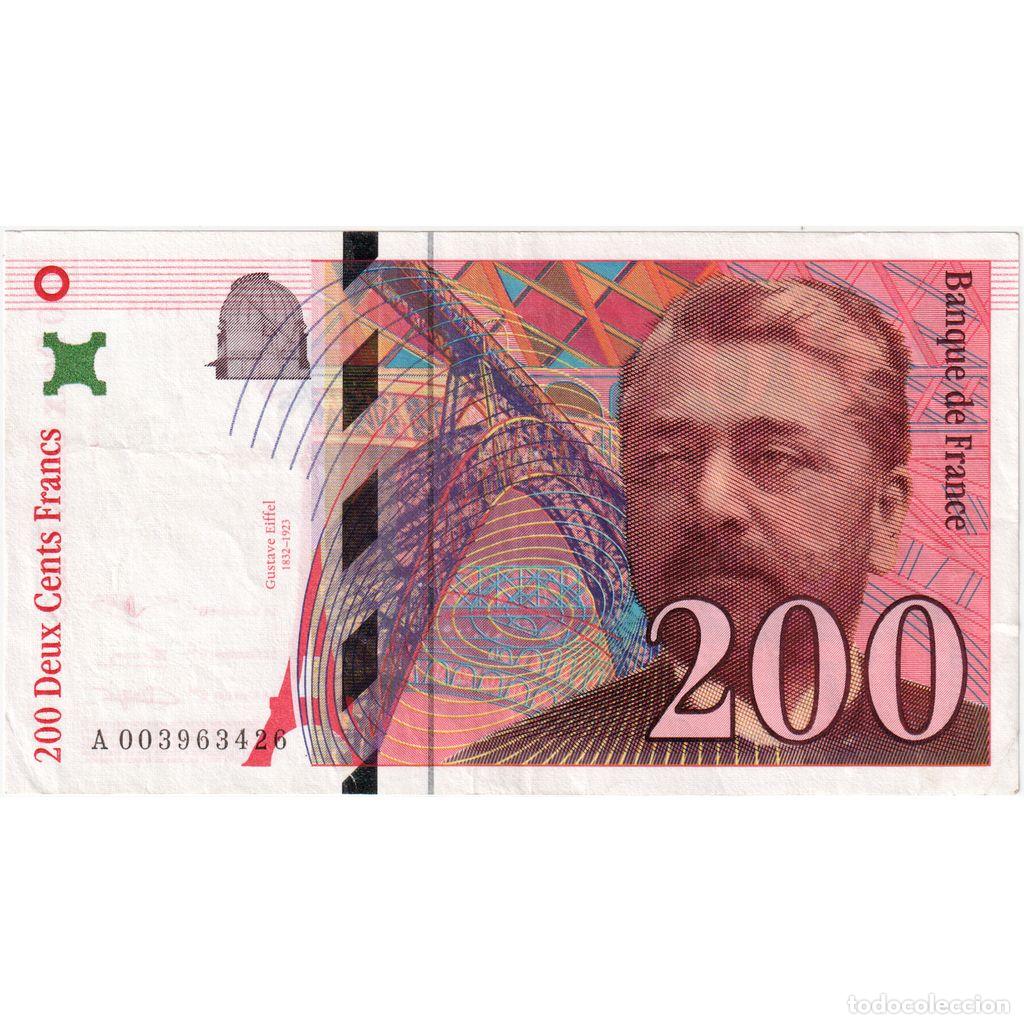 Billetes extranjeros: [#1291544] Francia, 200 Francs, Eiffel, A003963426, MBC