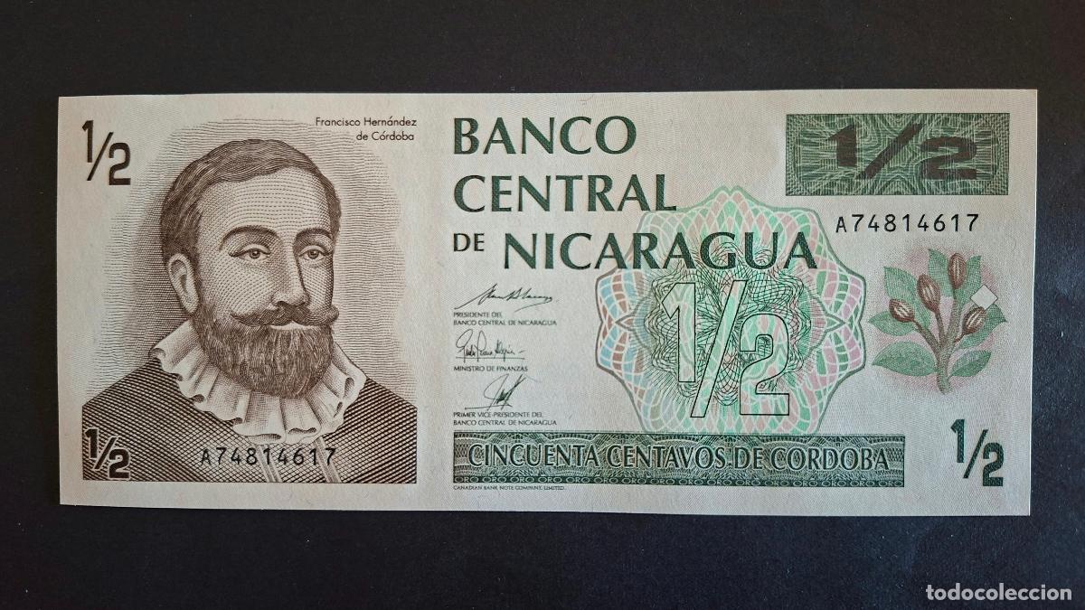 Billetes extranjeros: NICARAGUA 1/2 C&Oacute;RDOBA 1992 P-172a SC