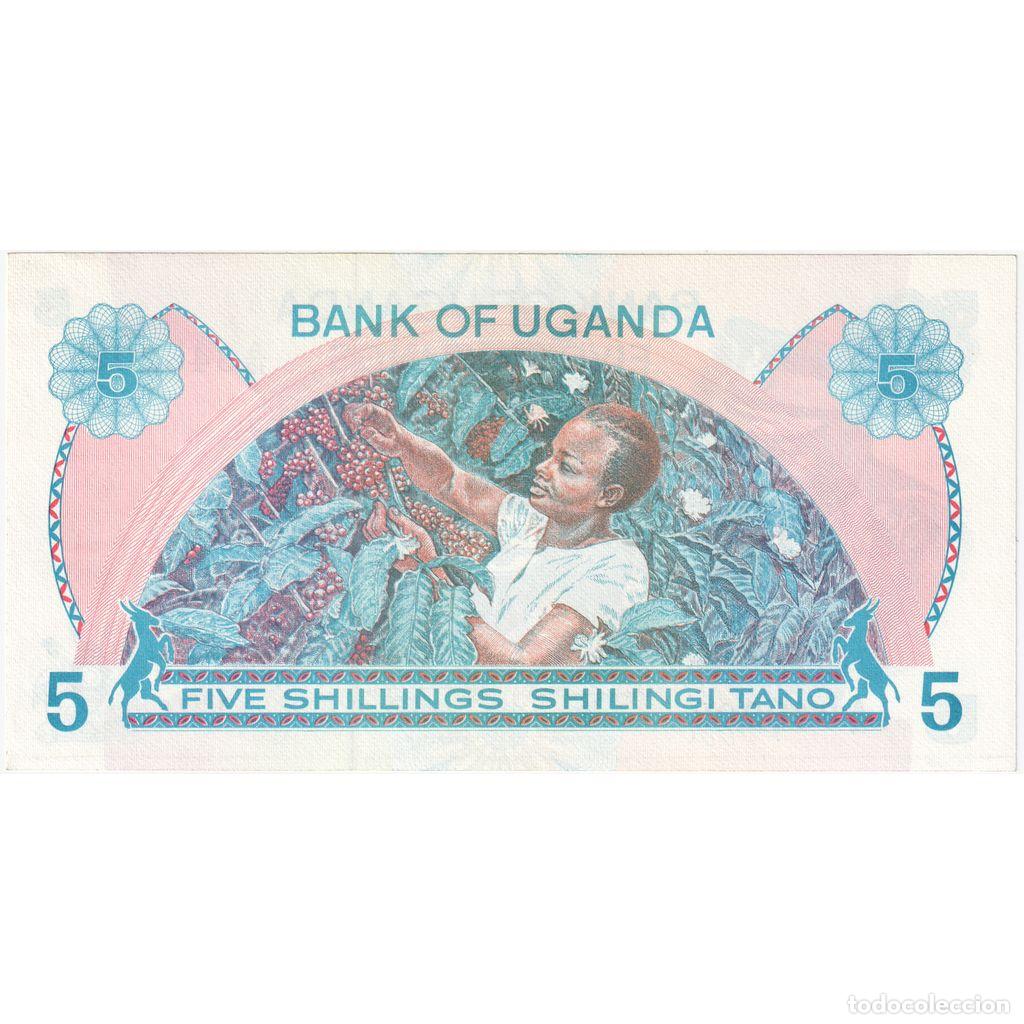 Billetes extranjeros: [#1185465] Uganda, 5 Shillings, UNC - Foto 2