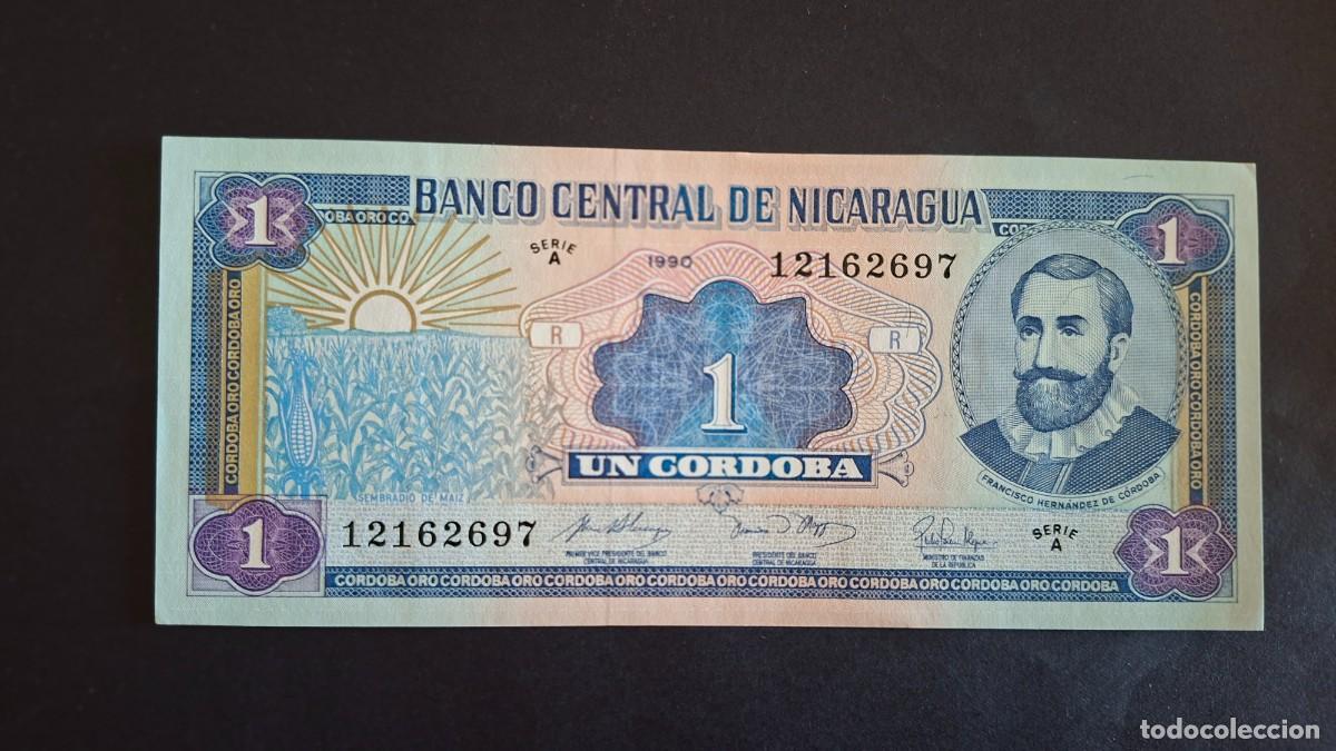Billetes extranjeros: NICARAGUA 1 C&Oacute;RDOBA 1990 P-173a.1 SC