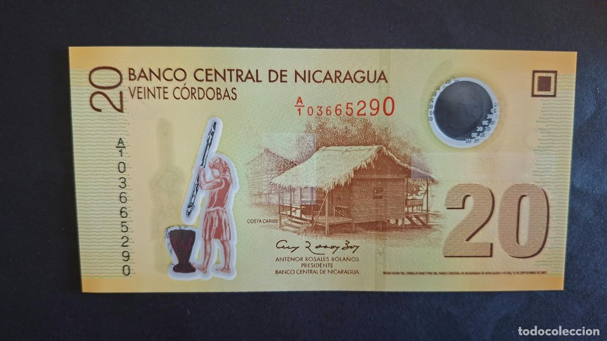 Billetes extranjeros: NICARAGUA 20 C&Oacute;RDOBAS 2007 POL&Iacute;MERO P-202b SC