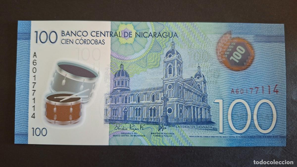 Billetes extranjeros: NICARAGUA 100 C&Oacute;RDOBAS 2014 POL&Iacute;MERO P-212a SC