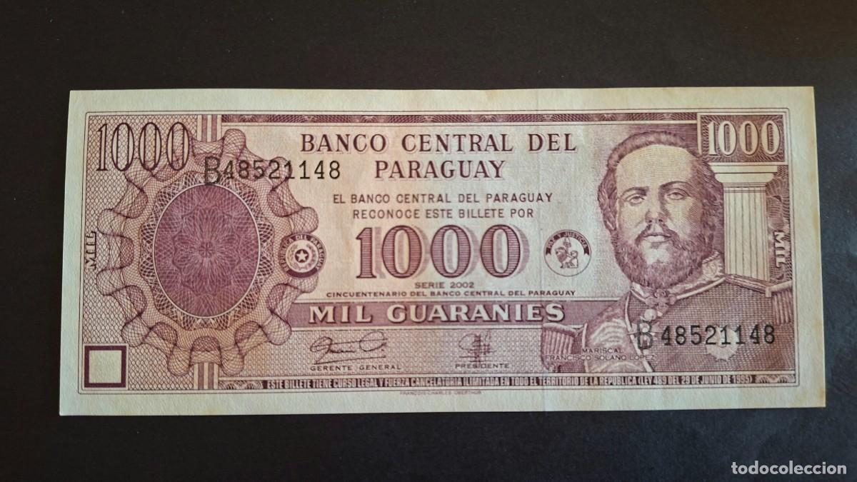 Billetes extranjeros: PARAGUAY 1000 GUARAN&Iacute;ES 2002 P-221a SC