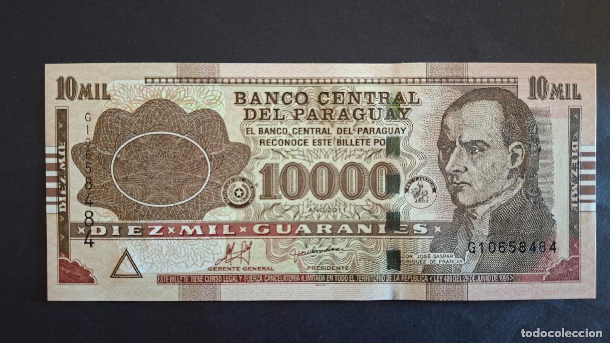 Billetes extranjeros: PARAGUAY 10000 GUARAN&Iacute;ES 2011 P-224e SC