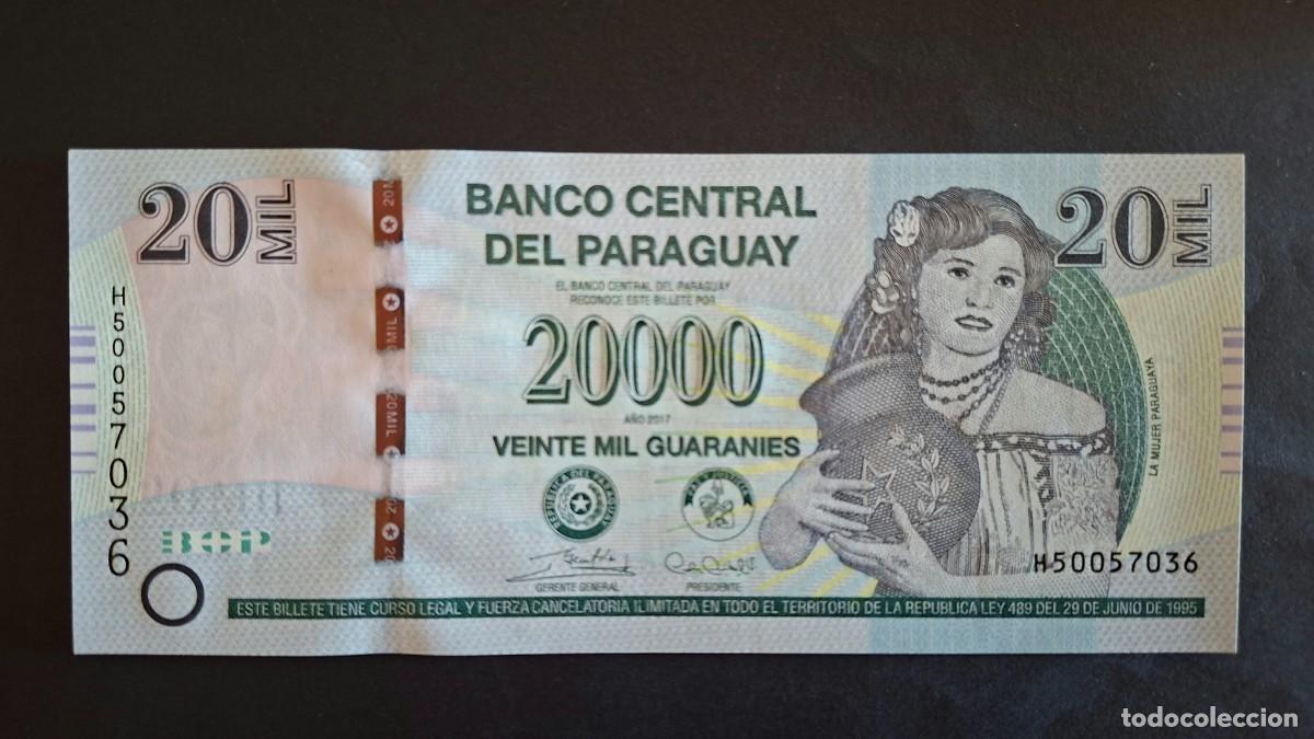 Billetes extranjeros: PARAGUAY 20000 GUARAN&Iacute;ES 2017 P-238c SC