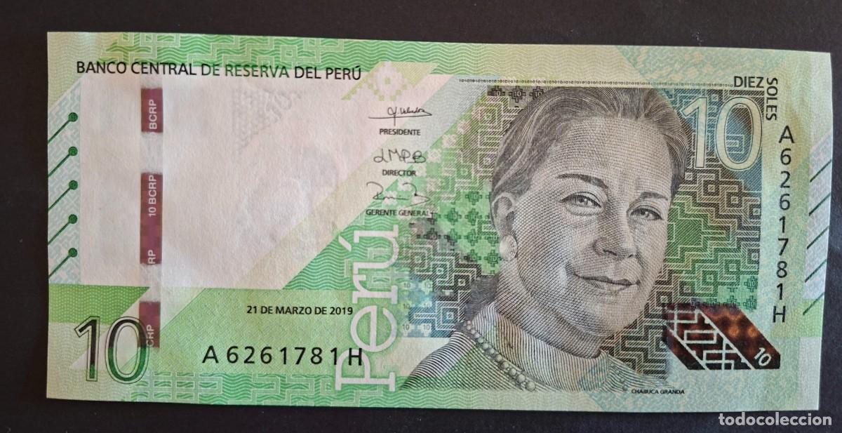 Billetes extranjeros: PER&Uacute; 10 SOLES 2019 P-196a SC - Foto 1