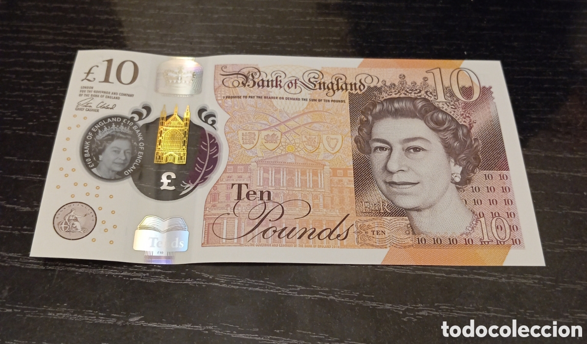 Billetes extranjeros: Billete de 10 libras banco de Inglaterra