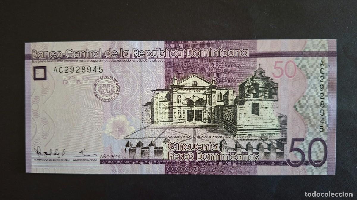 Billetes extranjeros: REP&Uacute;BLICA DOMINICANA 50 PESOS DOMINICANOS 2014 P-189a SC