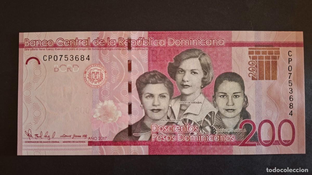 Billetes extranjeros: REP&Uacute;BLICA DOMINICANA 200 PESOS DOMINICANOS 2017 P-191d SC