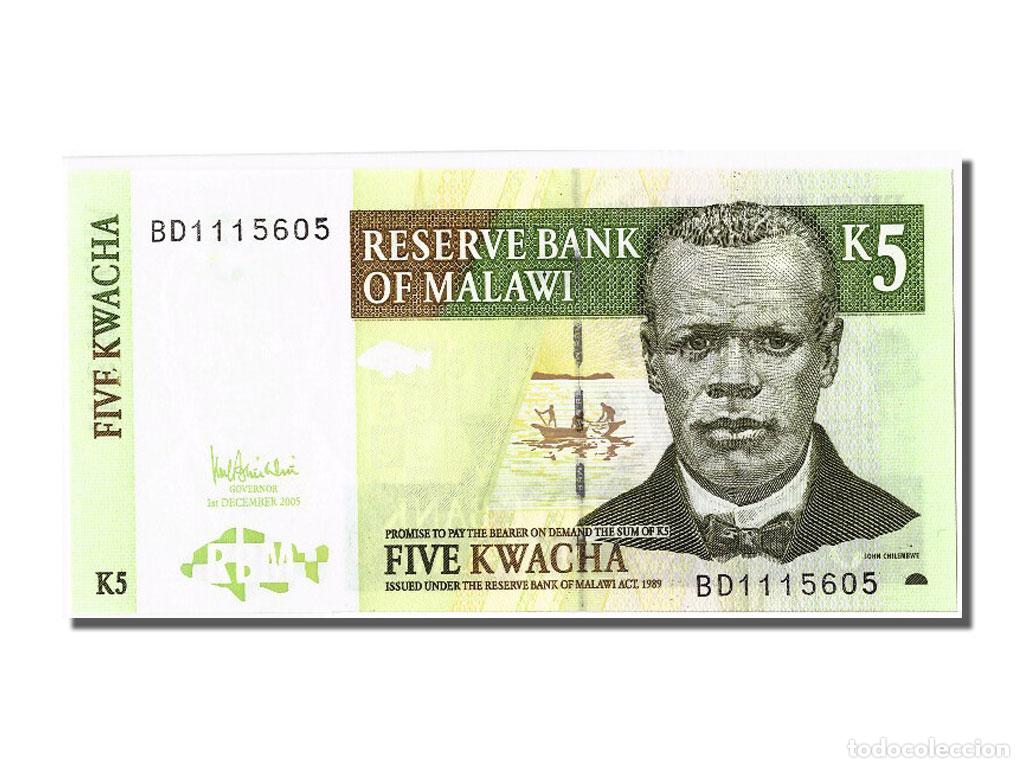 Billetes extranjeros: [#300718] Billete, 5 Kwacha, 2005, Malawi, 2005-12-01, UNC