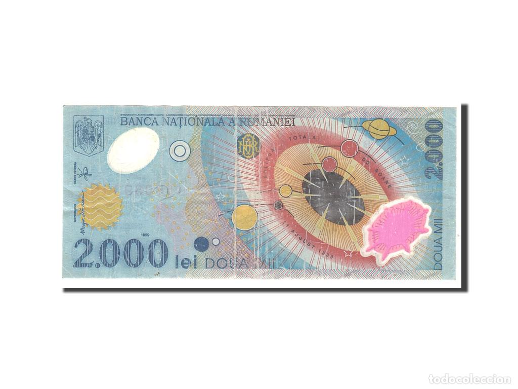 Billetes extranjeros: [#112382] Billete, 2000 Lei, 1999, Ruman&iacute;a, KM:111a, Undated, BC