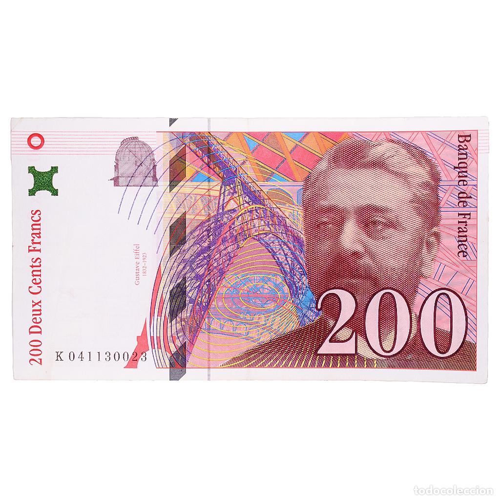 Billetes extranjeros: [#232031] Francia, 200 Francs, Eiffel, 1996, K041130023, MBC, Fayette:75.03a, KM:159b