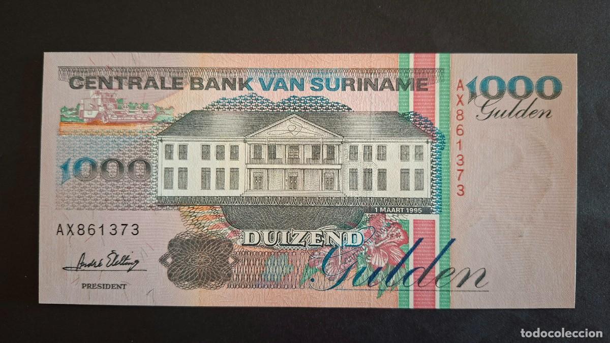 Billetes extranjeros: SURINAM 1000 GULDEN 1995 P-141b SC