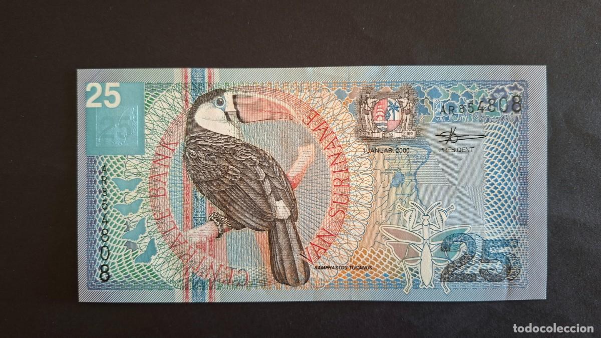 Billetes extranjeros: SURINAM 25 GULDEN 2000 P-148 SC
