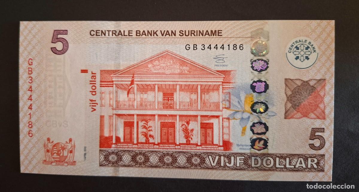 Billetes extranjeros: SURINAM 5 GULDEN 2012 P-162b SC