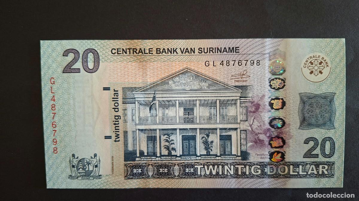 Billetes extranjeros: SURINAM 20 GULDEN 2019 P-164c SC