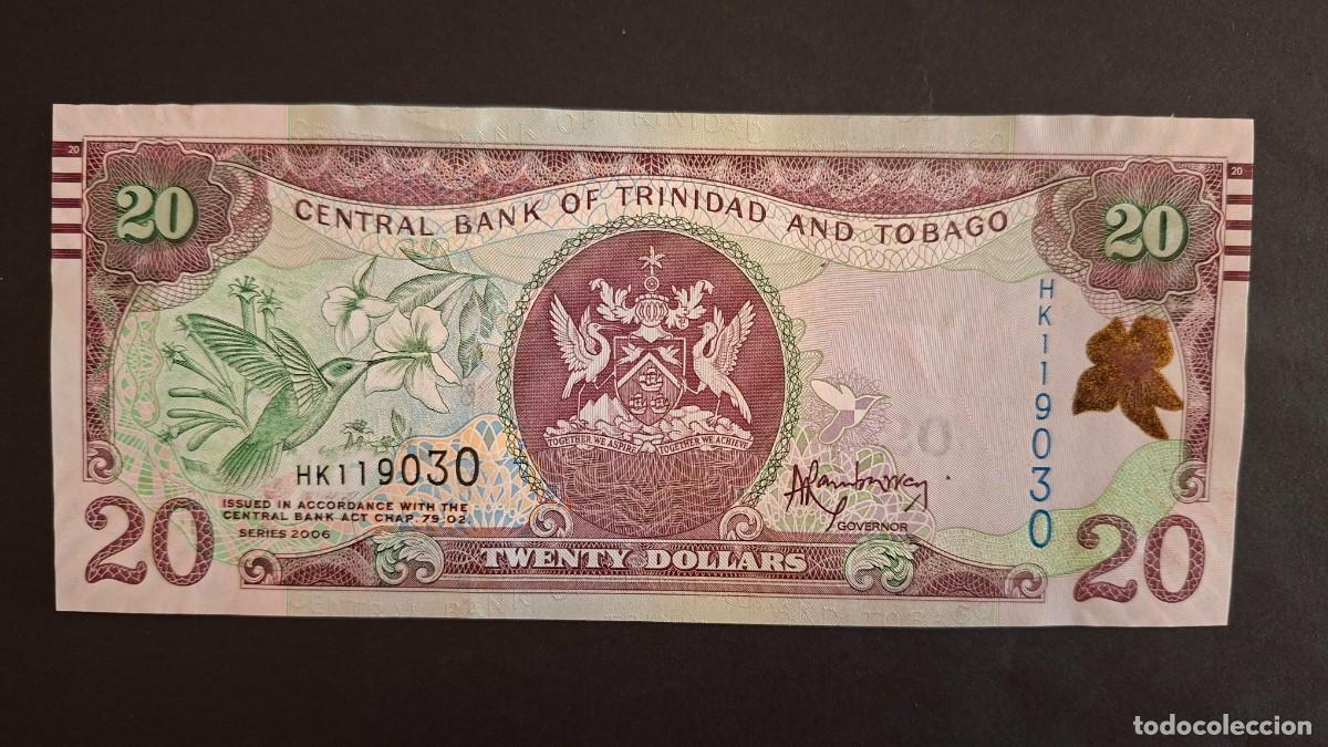 Billetes extranjeros: TRINIDAD & TOBAGO 20 D&Oacute;LARES 2014 P-49b SC