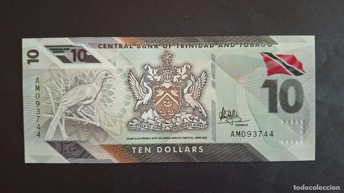 Billetes extranjeros: TRINIDAD & TOBAGO 10 D&Oacute;LARES 2020 P-62a SC