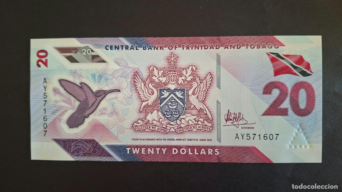 Billetes extranjeros: TRINIDAD & TOBAGO 20 D&Oacute;LARES 2020 P-63a SC