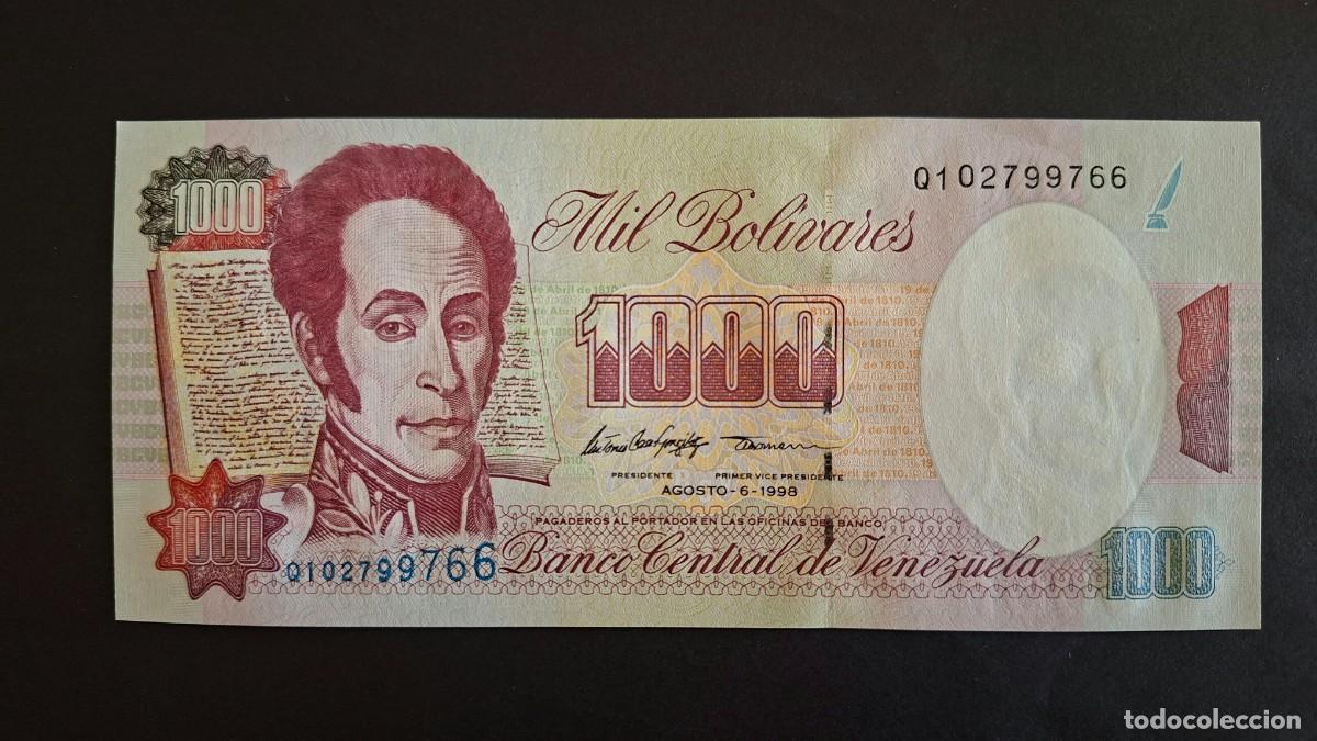 Billetes extranjeros: VENEZUELA 1000 BOL&Iacute;VARES 1998 P-76d.2 SC