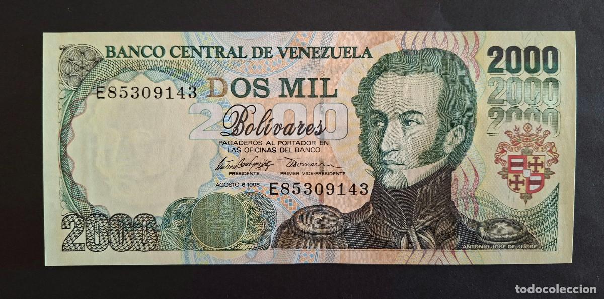 Billetes extranjeros: VENEZUELA 2000 BOL&Iacute;VARES 1998 P-77c SC