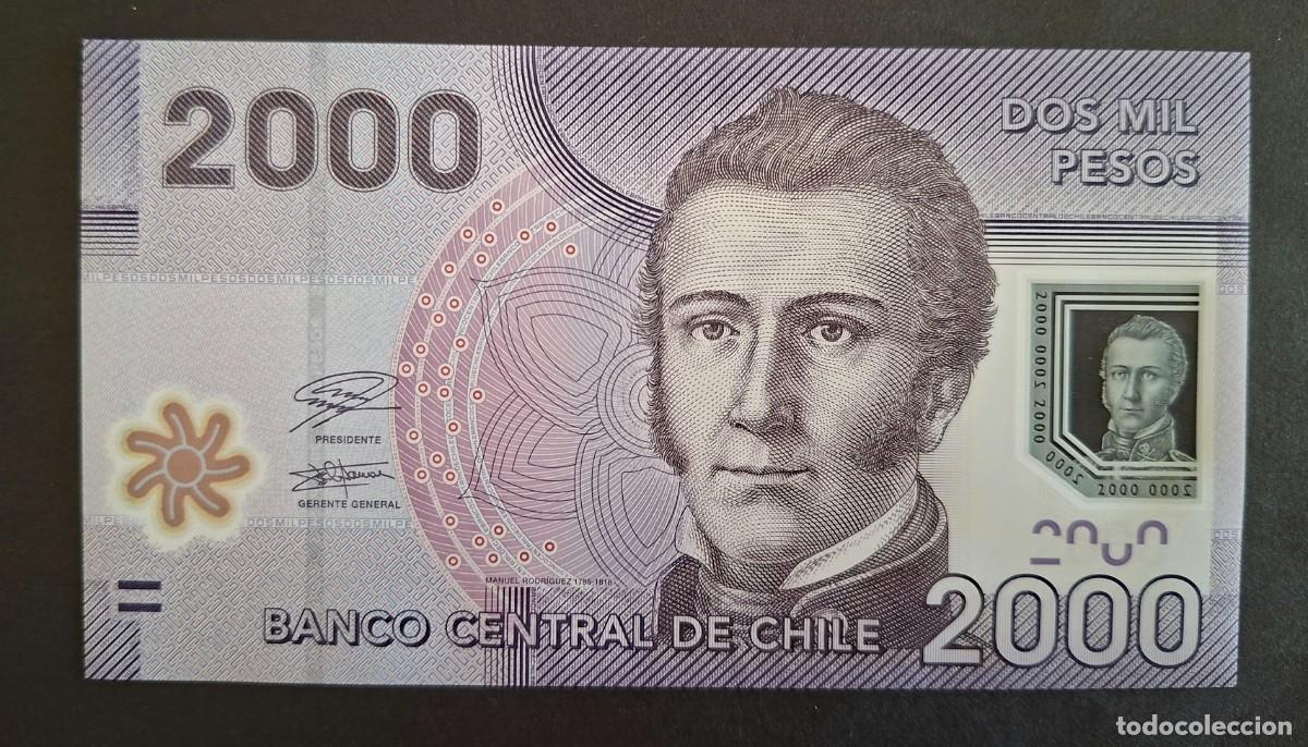 Billetes extranjeros: CHILE 2000 PESOS 2021 POL&Iacute;MERO P-162g SC