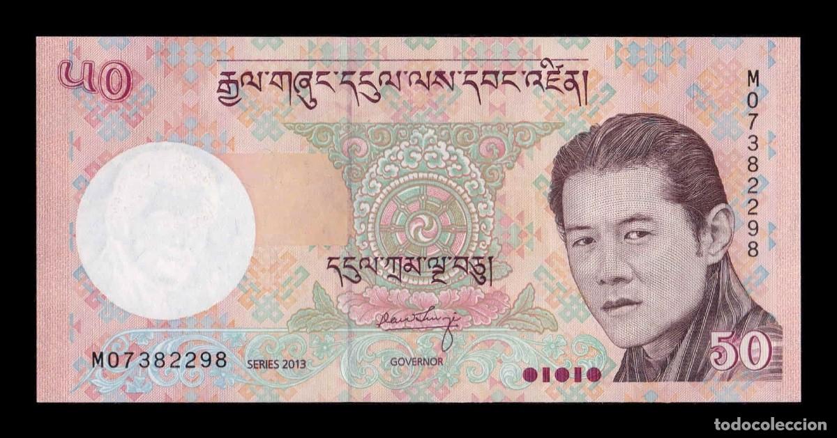 Billetes extranjeros: Bhut&aacute;n 50 Ngultrum Jigme Singye Wangchuk 2013 Pick 31b Sc Unc