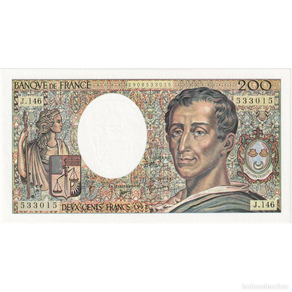 Billetes extranjeros: [#336851] Francia, 200 Francs, Montesquieu, J.146, UNC