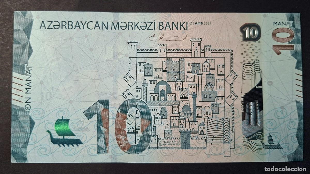 Billetes extranjeros: AZERBAIDJAN 10 MANATS 2021 P-40a SC