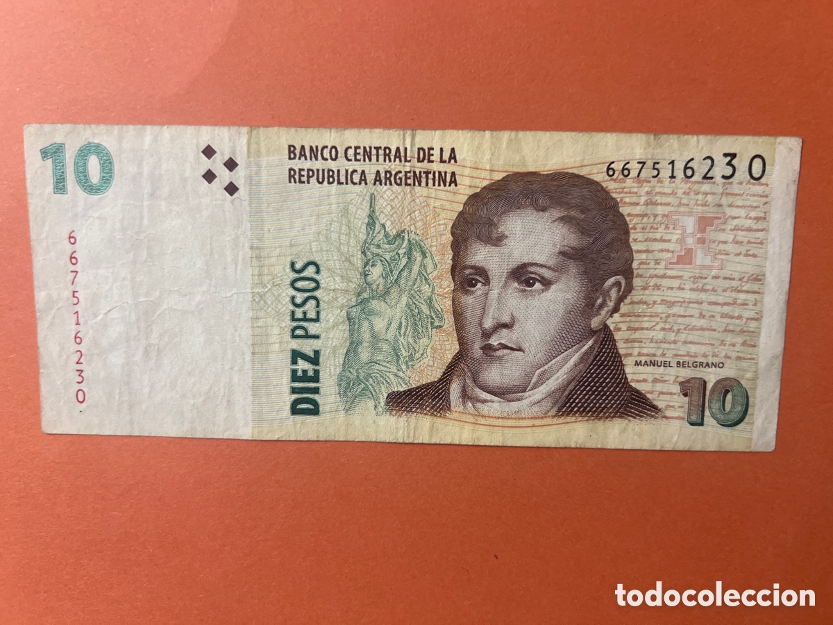 Billetes extranjeros: A14. BILLETE ARGENTINA 10 PESOS