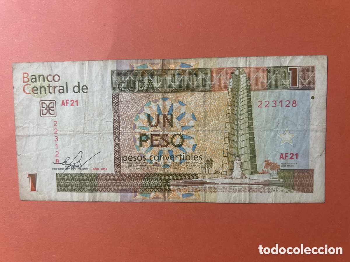 Billetes extranjeros: A17. BILLETE DE CUBA DE 1 PESO CONVERTIBLE