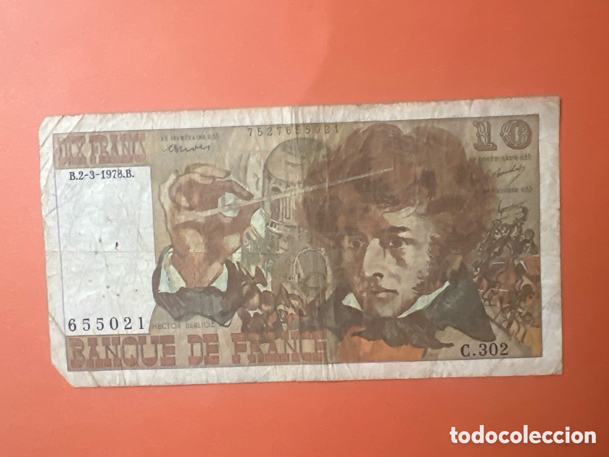 Billetes extranjeros: A37. Billete Francia 10 Francos - Foto 1
