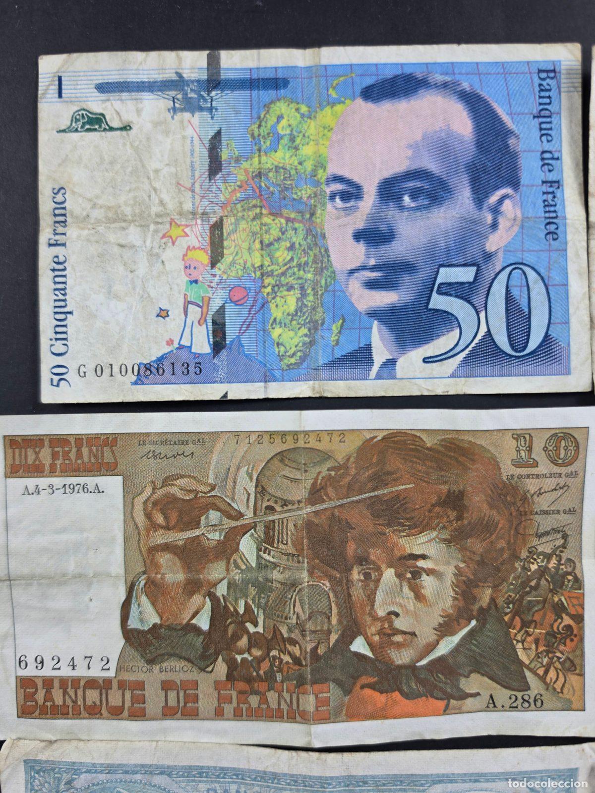 Billetes extranjeros: Lote de billetes franceses - Foto 2