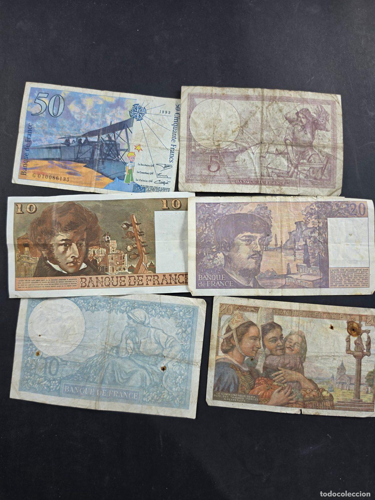Billetes extranjeros: Lote de billetes franceses - Foto 6