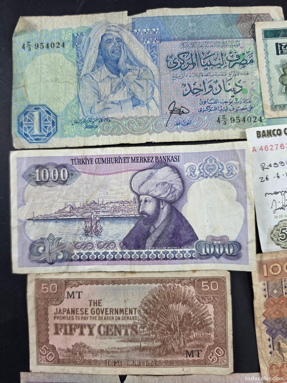 Billetes extranjeros: Lote de 18 billetes del mundo. - Foto 3