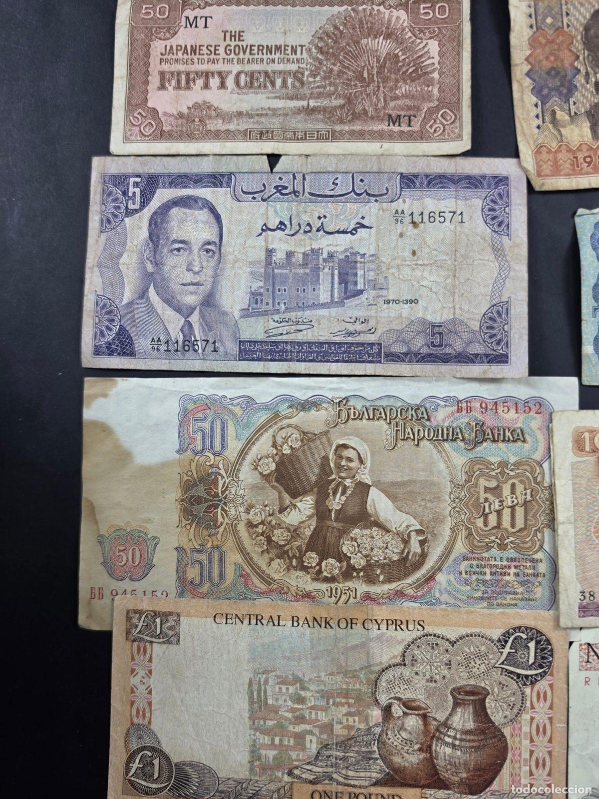 Billetes extranjeros: Lote de 18 billetes del mundo. - Foto 4