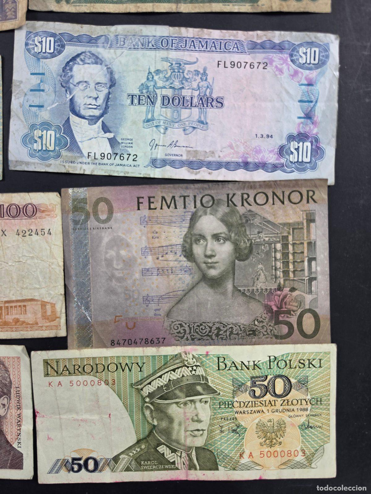 Billetes extranjeros: Lote de 18 billetes del mundo. - Foto 6