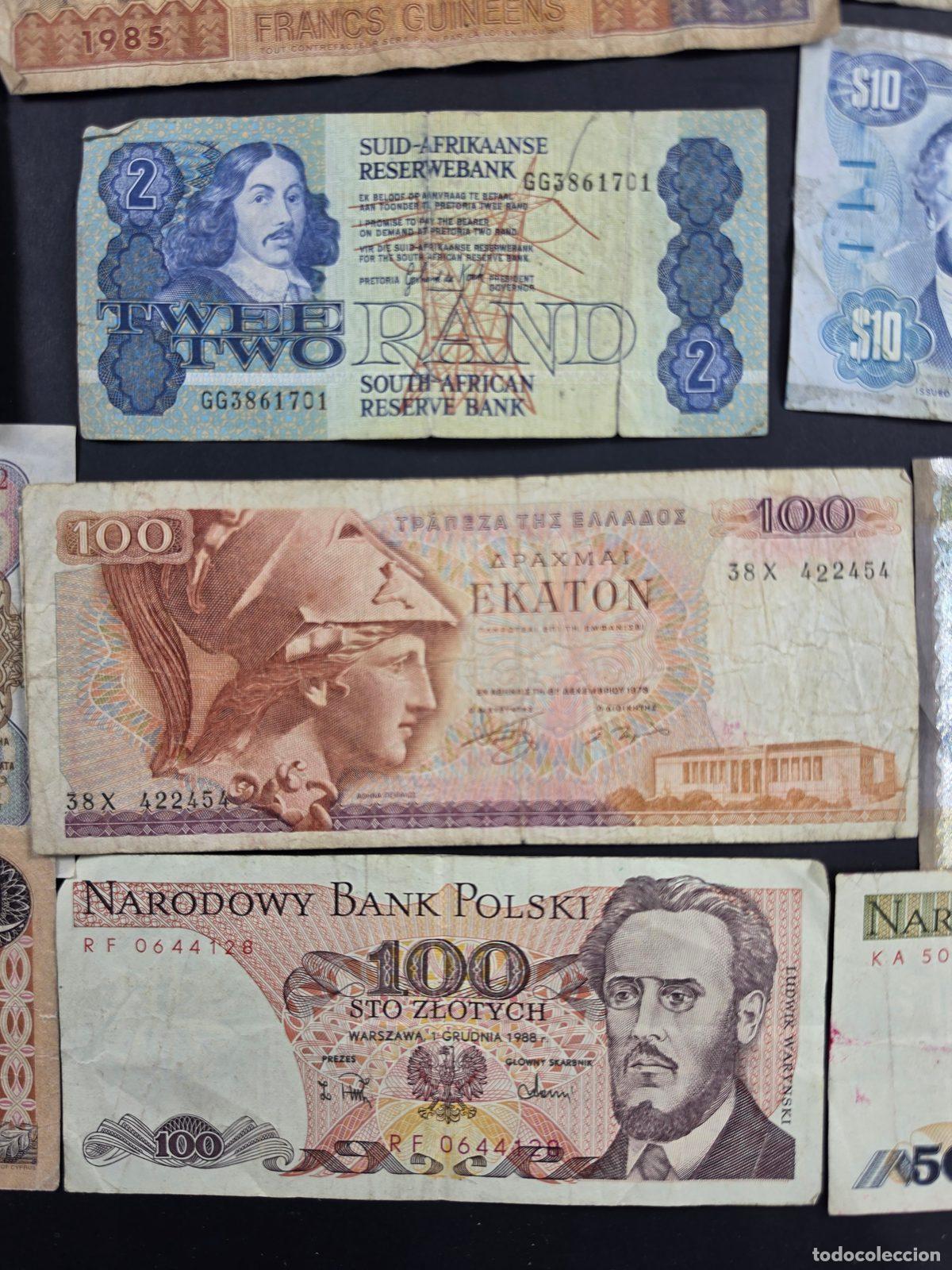 Billetes extranjeros: Lote de 18 billetes del mundo. - Foto 7