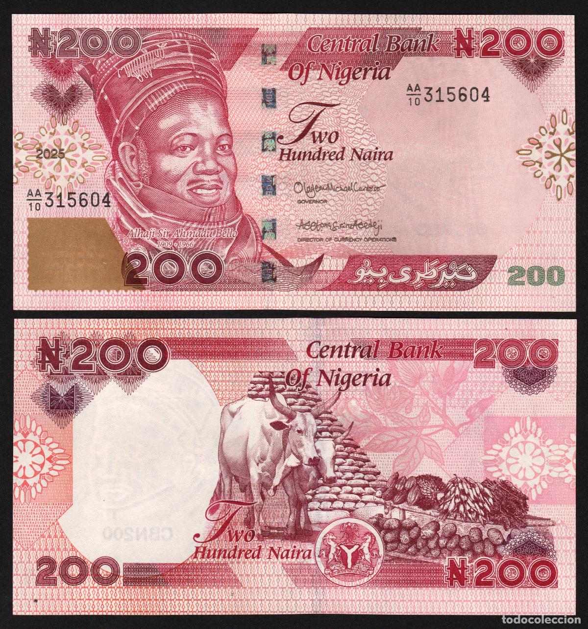 Billetes extranjeros: NIGERIA. 200 naira 2025.