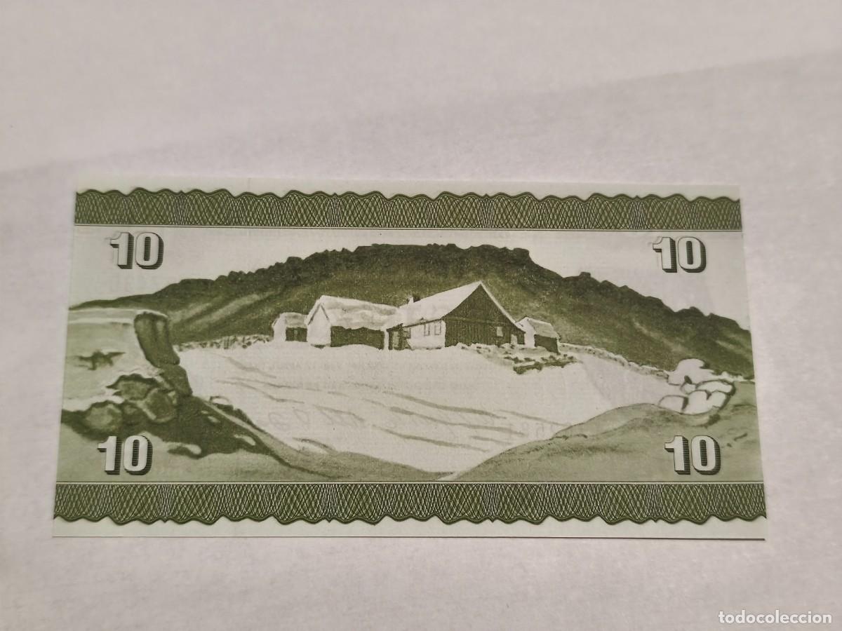 Billetes extranjeros: Islas Faroe 10Coronas 1949 UNC. - Foto 2