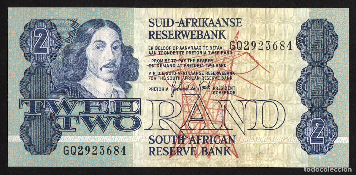 Billetes extranjeros: SUDAFRICA (Africa del Sur). 2 rand (1983-90). Pick 118d. Firma 5.