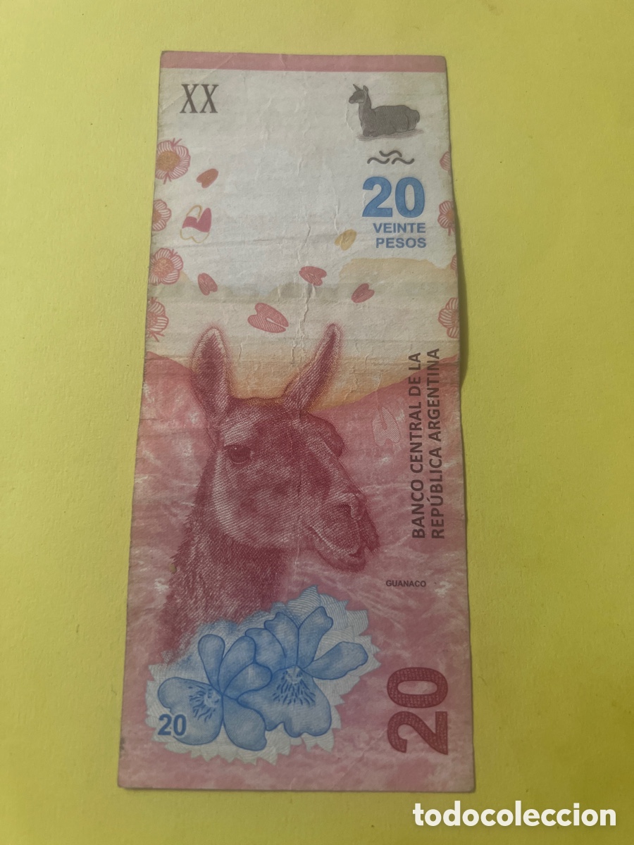 Billetes extranjeros: A43. BILLETE - ARGENTINA. 20 pesos